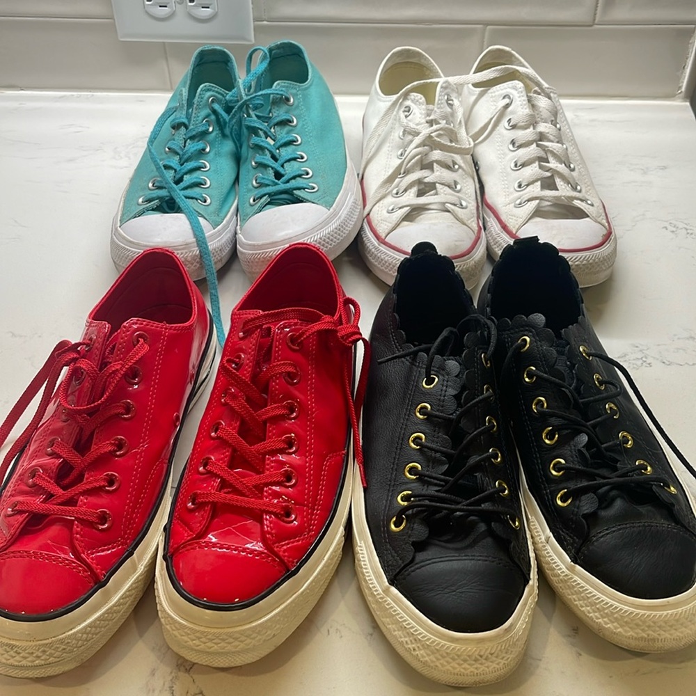 Four pairs of  Converse All Stars ⭐️